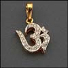 Gold pendant studded with diamonds - AE1301C - Click here to View more details about this Product